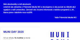 Foto: Newsletter pro absolventy PrF MU 01/2025