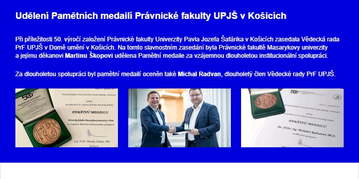 Foto: Newsletter PrF MU 11/2023