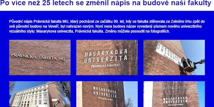 Foto: Newsletter PrF MU 3/2021