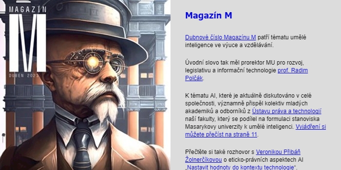 Foto: Newsletter PrF MU 4/2023