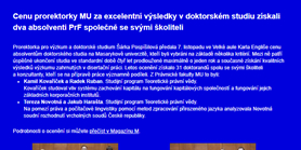 Foto: Newsletter PrF MU 11/2024